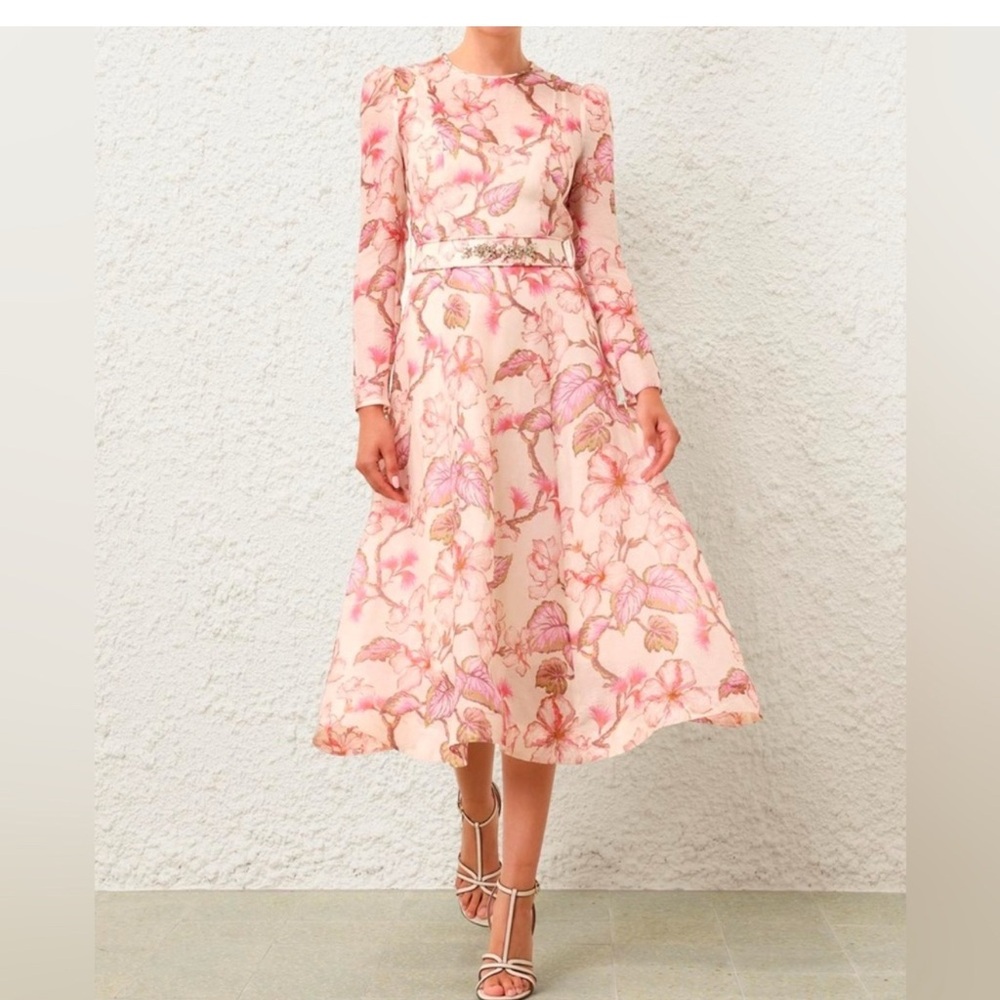 Zimmermann LN Matchmaker Organza Midi Dress